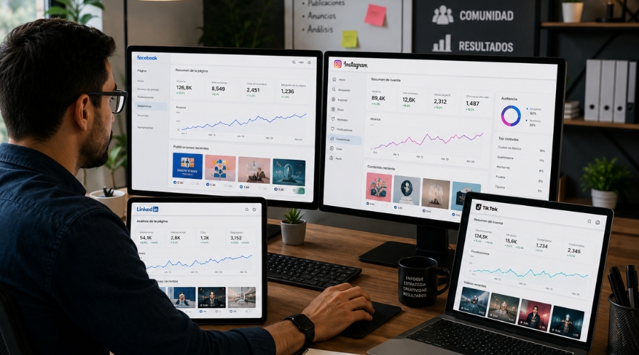Manejo de Redes Sociales para Empresas con estrategia profesional de marketing digital
