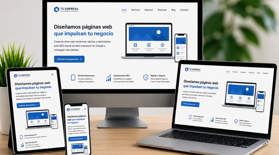 Páginas web con optimización SEO mejorando el posicionamiento en Google.
